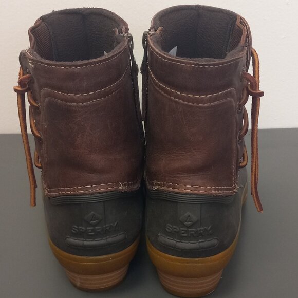 Sperry Saltwater Rubber Waterproof Duck Rain Boots - Women's size 8 - Picture 3 of 10